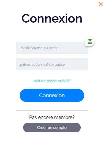 Connexion des membres du Crypto Royal Casino